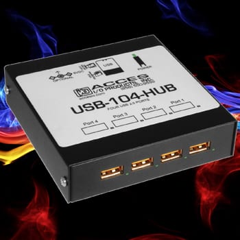 USB-104-HUB Rugged, Industrial Grade, 4-Port High-Speed USB 2.0 Hub