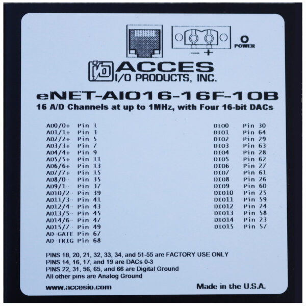 Ethernet Multifunction I/O