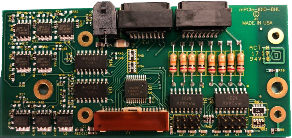 mPCIe-IDIO-8HL Isolated Input Relay Output Card - ACCES I/O Products